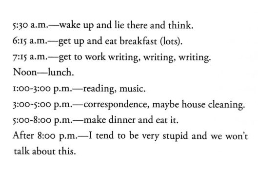 The ideal routine